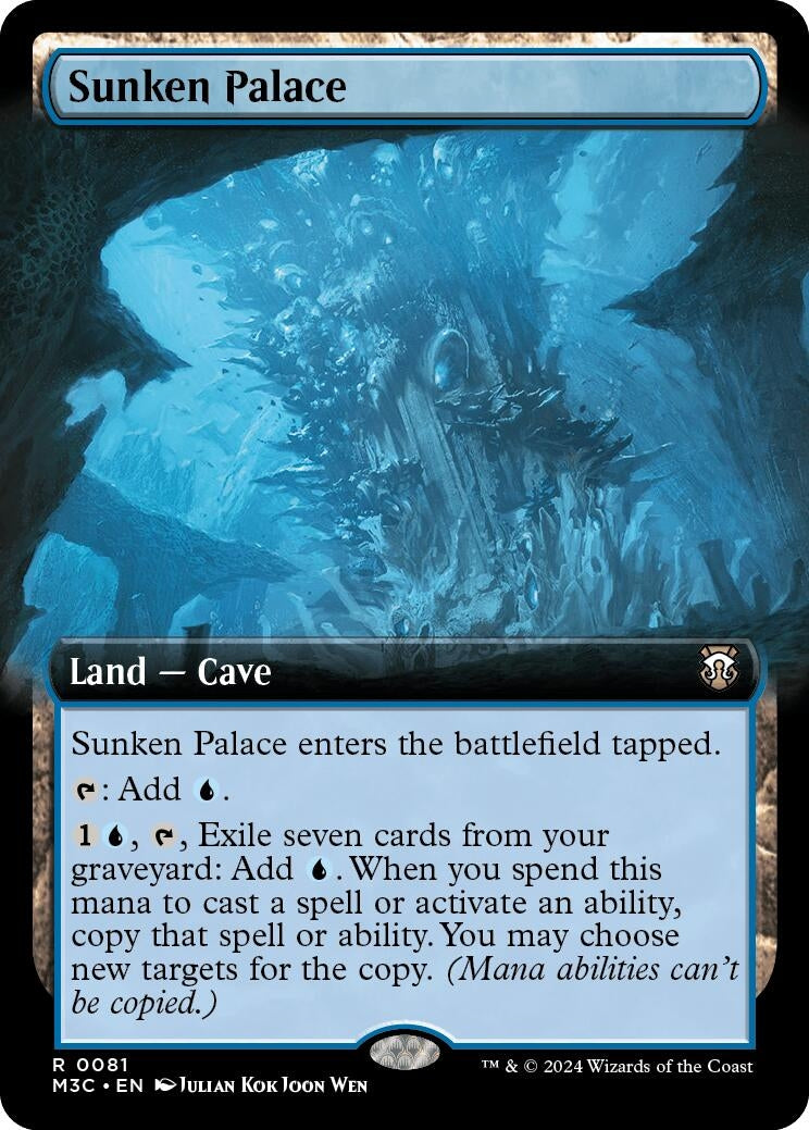 Image for Sunken Palace (Extended Art) (Ripple Foil) (81) (M3C) - Magic: The Gathering