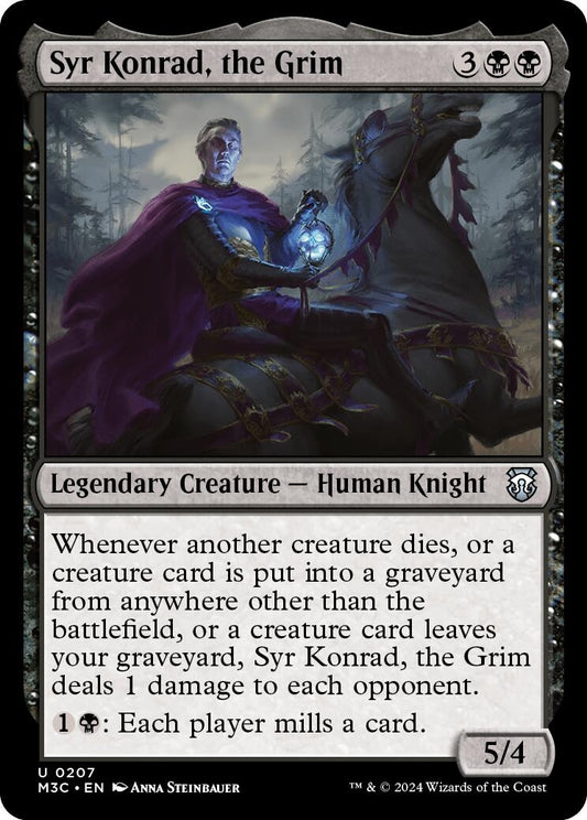Image for Syr Konrad, the Grim (Ripple Foil) (207) (M3C) - Magic: The Gathering