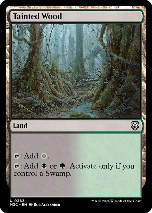 Image for Tainted Wood (Ripple Foil) (383) (M3C) - Magic: The Gathering