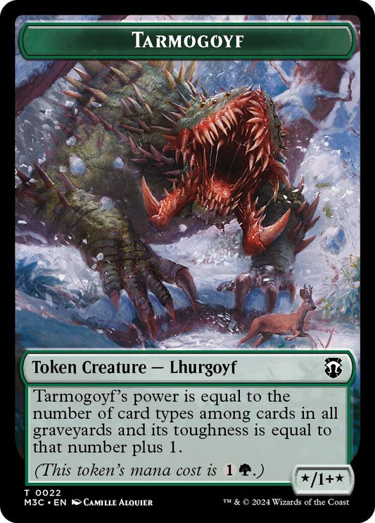 Image for Tarmogoyf // Saproling Double-Sided Token (22 // 21) (M3C) - Magic: The Gathering