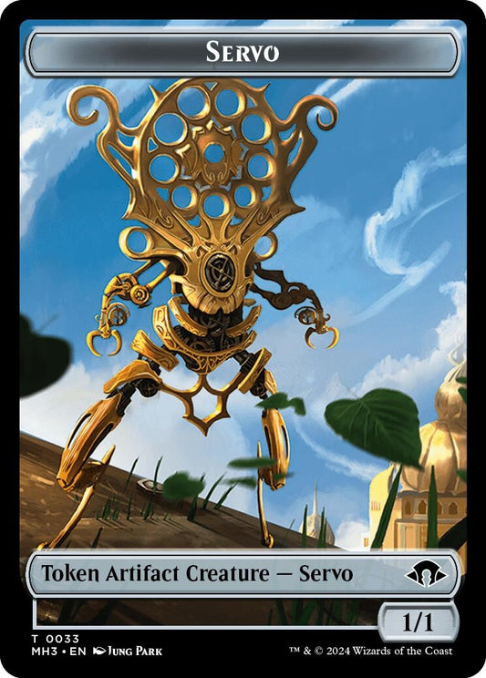 Image for Servo // Snake Double-Sided Token (33 // 20) (MH3) - Magic: The Gathering