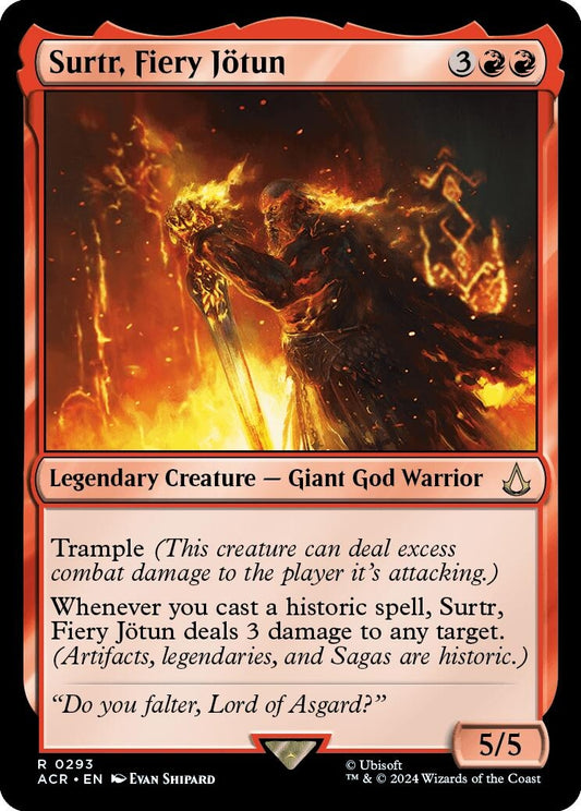 Image for Surtr, Fiery Jötun (293) (ACR) - Magic: The Gathering