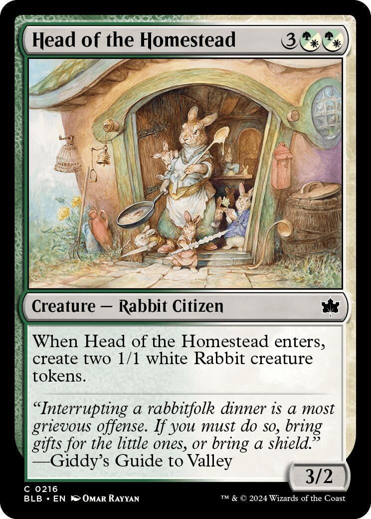 Image for Head of the Homestead (216) (BLB) - Magic: The Gathering