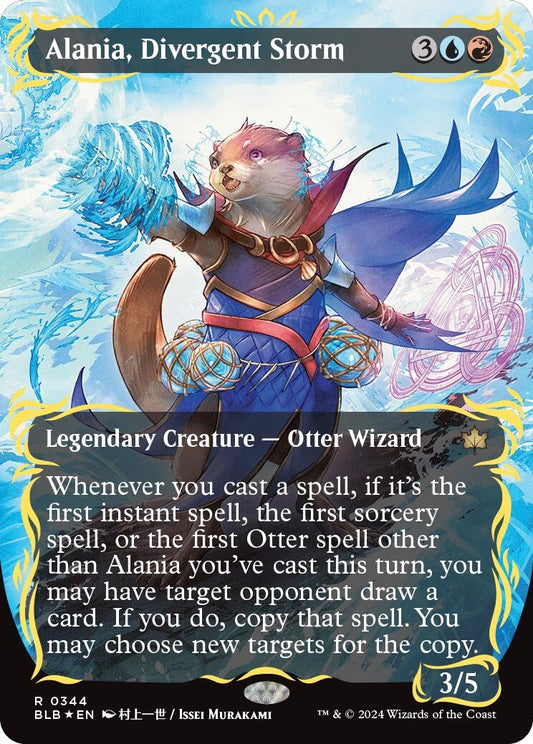 Image for Alania, Divergent Storm (Borderless) (Raised Foil) (344) (BLB) - Magic: The Gathering