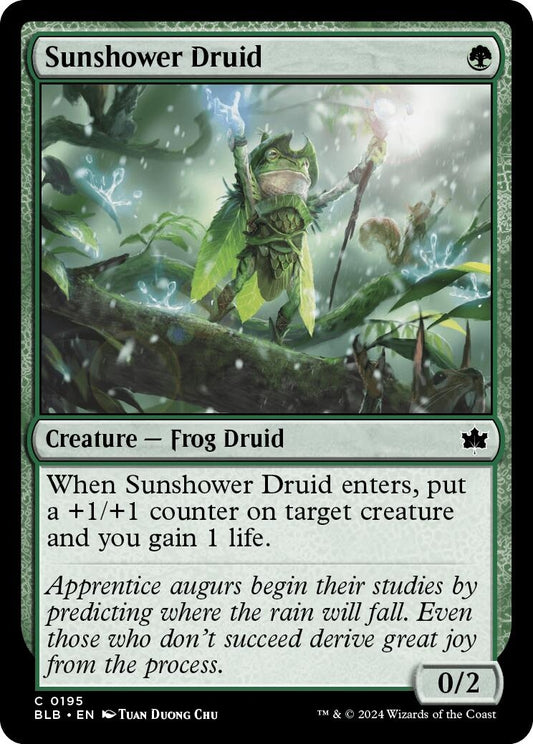 Image for Sunshower Druid (195) (BLB) - Magic: The Gathering