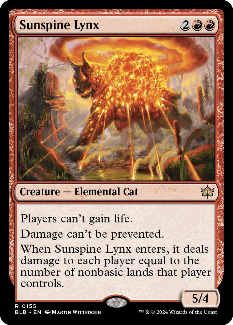 Image for Sunspine Lynx (155) (BLB) - Magic: The Gathering
