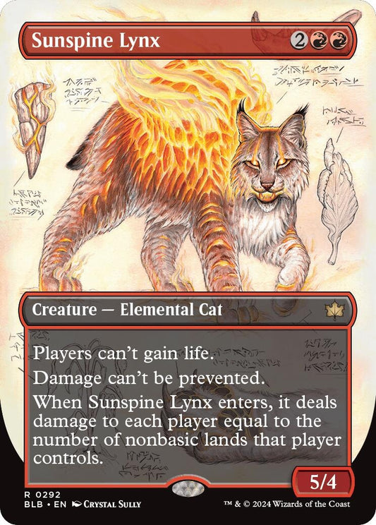 Image for Sunspine Lynx (Borderless) (292) (BLB) - Magic: The Gathering