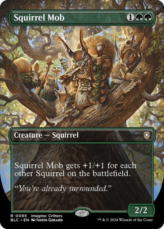 Image for Squirrel Mob (Borderless) (85) (BLC) - Magic: The Gathering