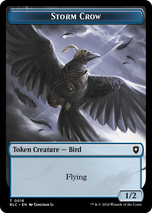 Image for Storm Crow // Bird (003) Double-Sided Token (18 // 3) (BLC) - Magic: The Gathering