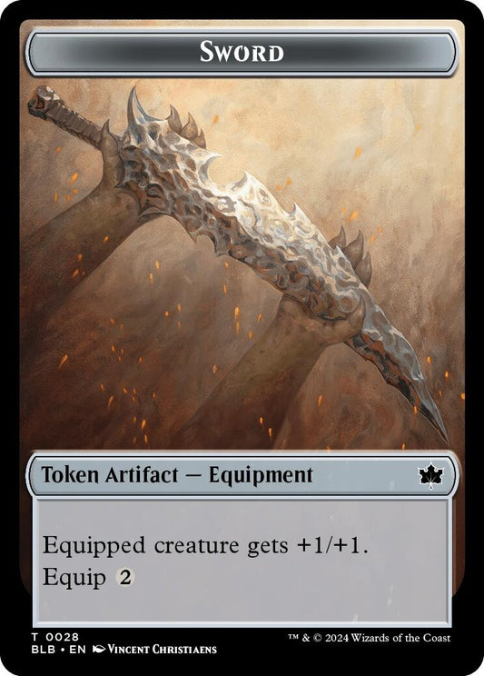 Image for Sword Token (28) (BLB) - Magic: The Gathering