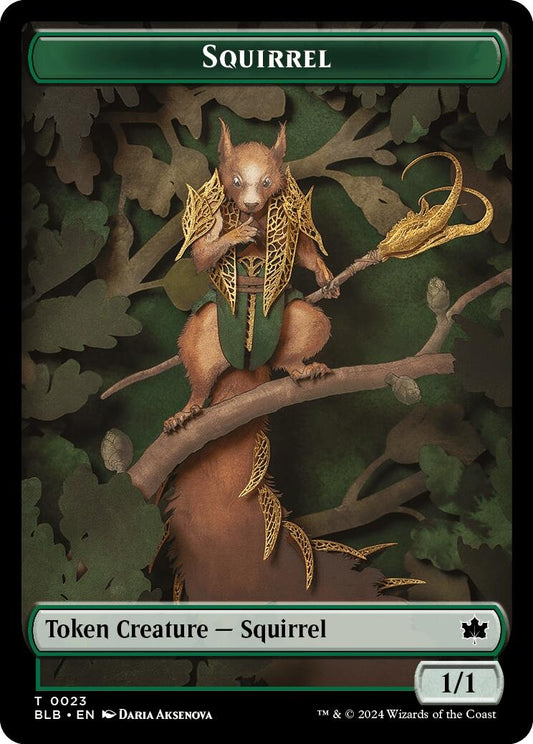 Image for Squirrel // Starscape Cleric Double-Sided Token (23 // 15) (BLB) - Magic: The Gathering