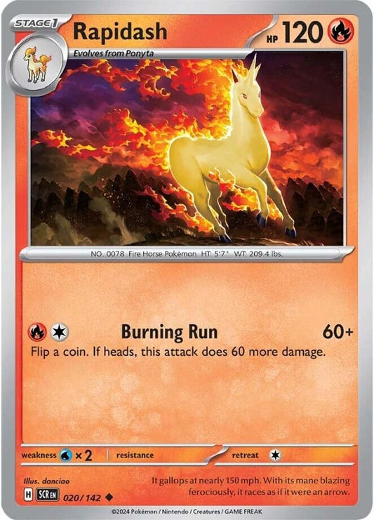 Image for Rapidash (020/142) (SCR) - Pokemon