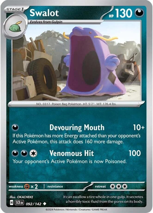 Image for Swalot (092/142) (SCR) - Pokemon