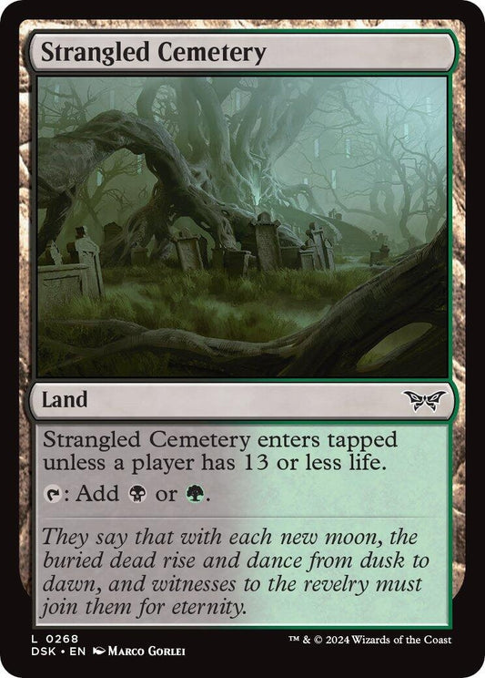 Image for Strangled Cemetery (268) (DSK) - Magic: The Gathering
