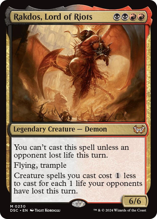 Image for Rakdos, Lord of Riots (230) (DSC) - Magic: The Gathering