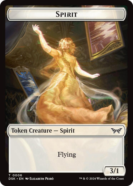 Image for Spirit (0006) // Manifest Double-Sided Token (6 // 18) (DSK) - Magic: The Gathering
