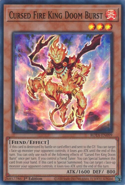 Image for Cursed Fire King Doom Burst (ROTA-EN099) (ROTA) - YuGiOh