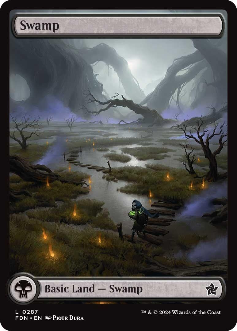 Image for Swamp (0287) (287) (FDN) - Magic: The Gathering