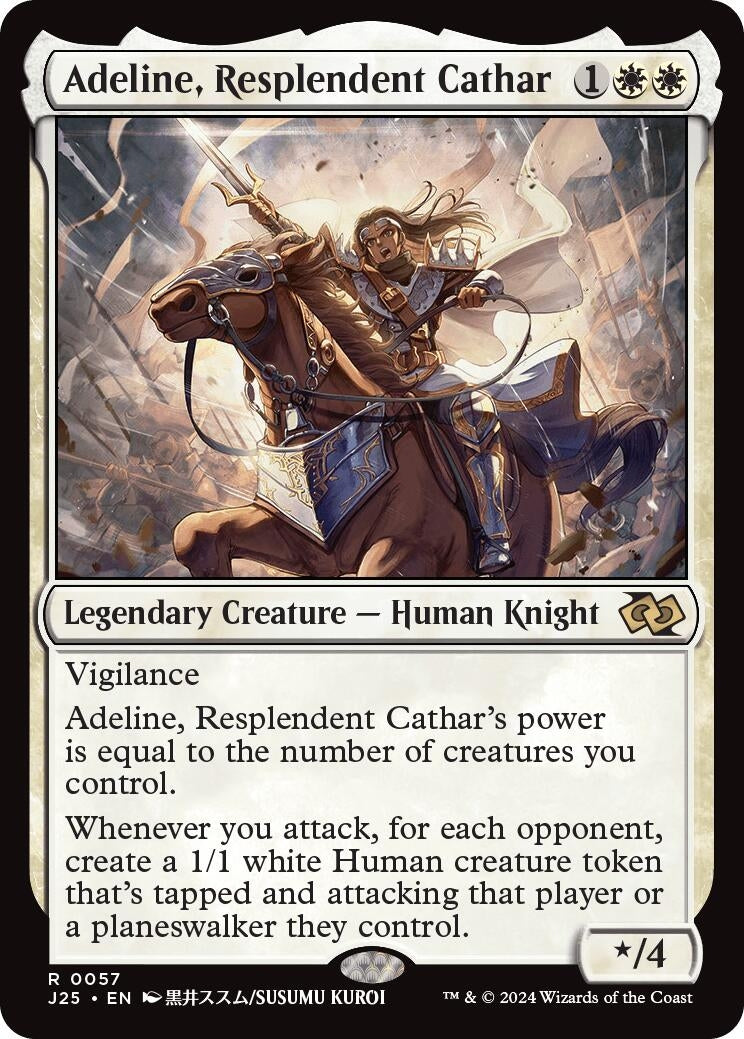 Image for Adeline, Resplendent Cathar (Anime) (57) (J25) - Magic: The Gathering
