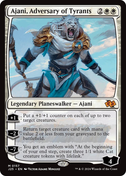 Image for Ajani, Adversary of Tyrants (157) (J25) - Magic: The Gathering