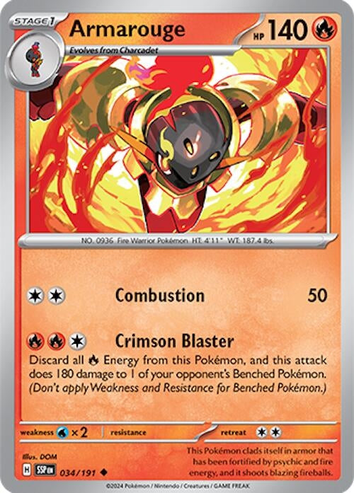 Image for Armarouge (034/191) (SSP) - Pokemon