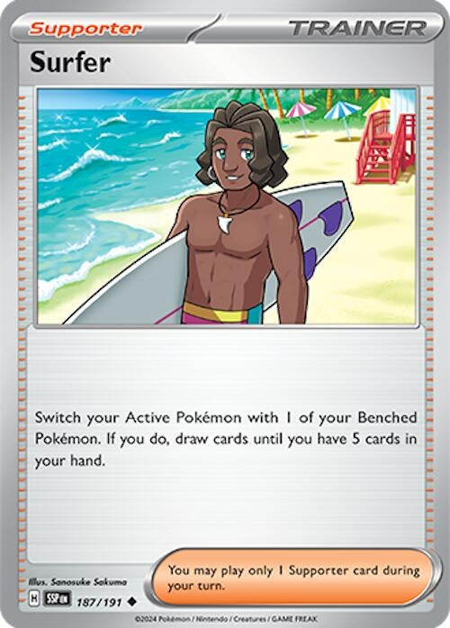 Image for Surfer (187/191) (SSP) - Pokemon