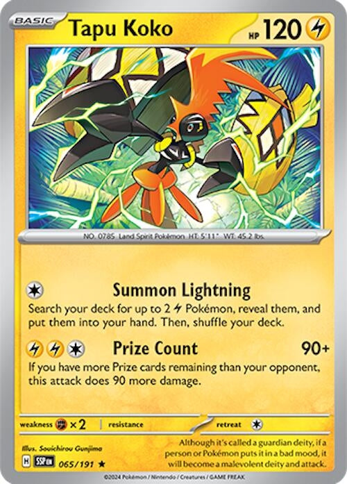 Image for Tapu Koko (065/191) (SSP) - Pokemon
