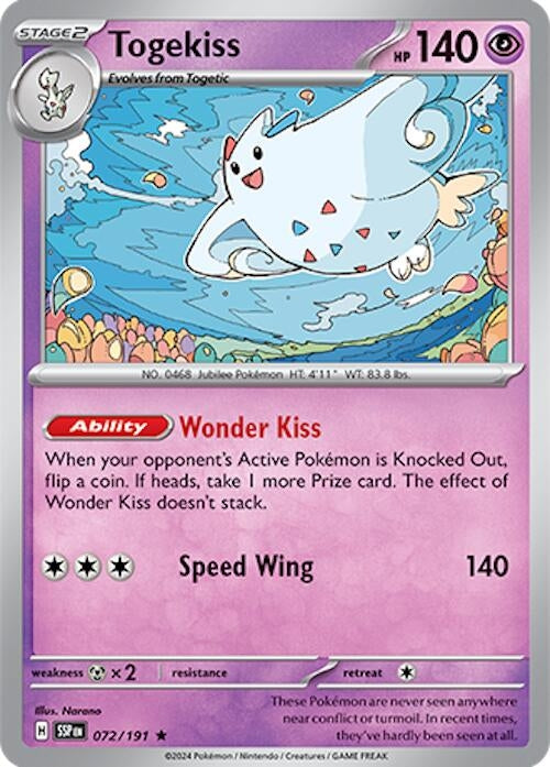 Image for Togekiss (072/191) (SSP) - Pokemon