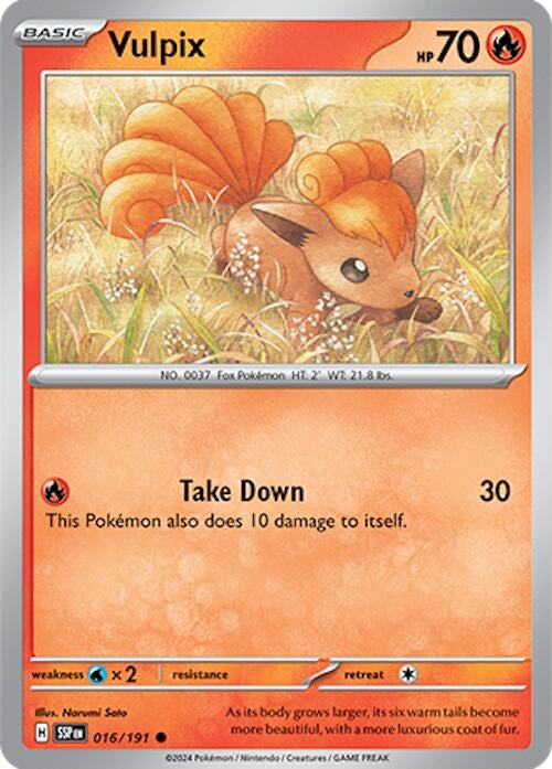 Image for Vulpix (016/191) (SSP) - Pokemon