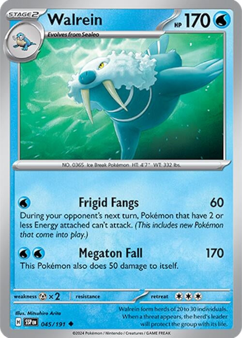 Image for Walrein (045/191) (SSP) - Pokemon