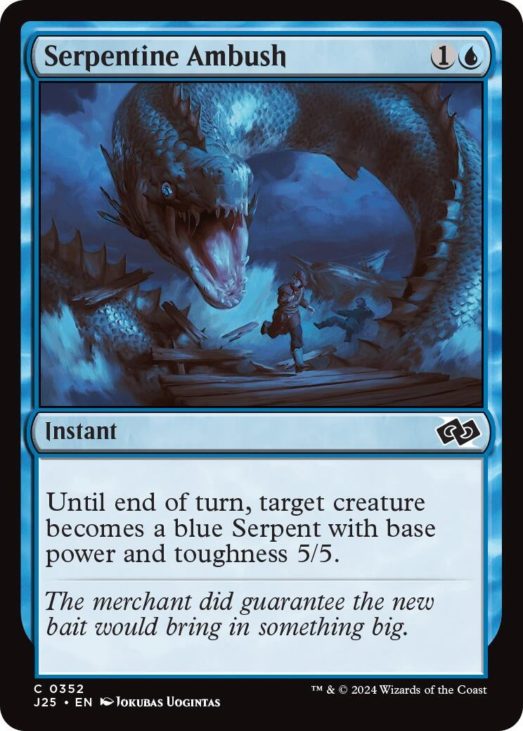 Image for Serpentine Ambush (352) (J25) - Magic: The Gathering