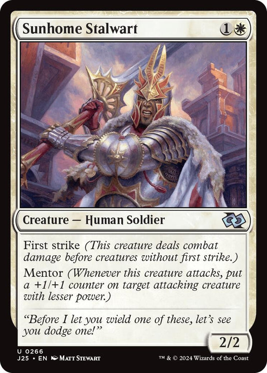 Image for Sunhome Stalwart (266) (J25) - Magic: The Gathering