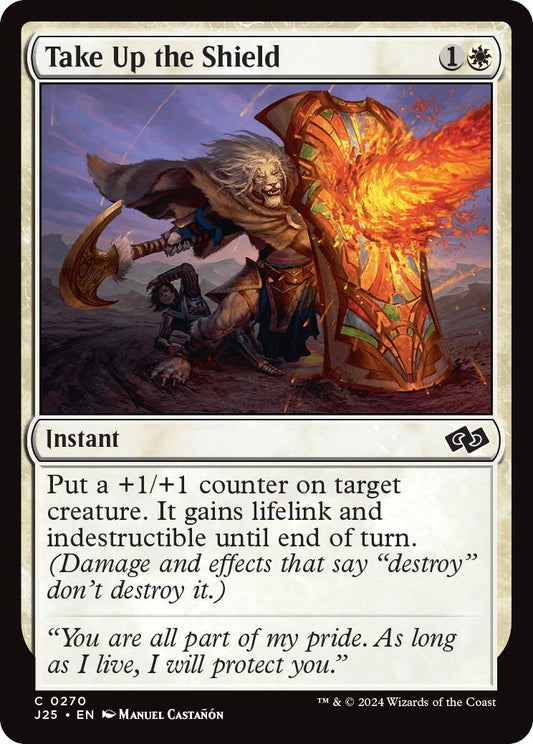 Image for Take Up the Shield (270) (J25) - Magic: The Gathering