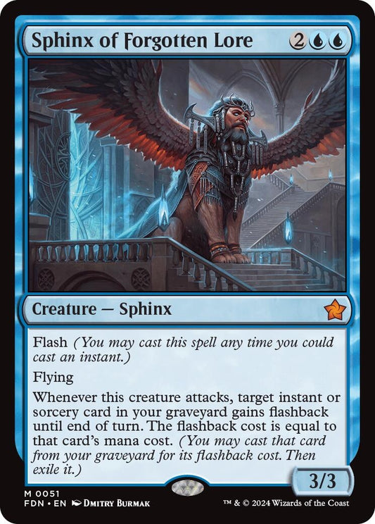 Image for Sphinx of Forgotten Lore (51) (FDN) - Magic: The Gathering