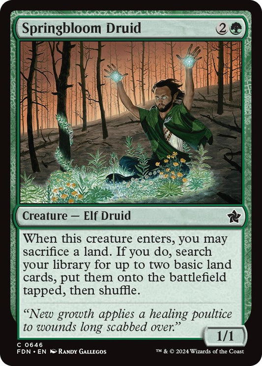 Image for Springbloom Druid (646) (FDN) - Magic: The Gathering