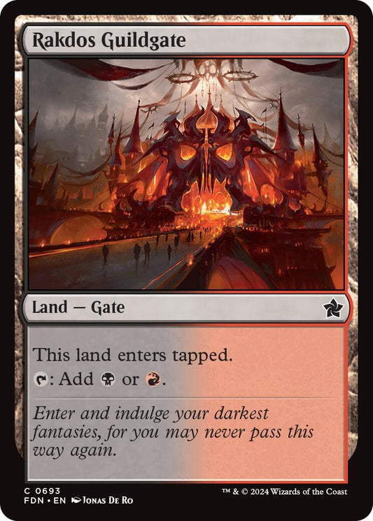 Image for Rakdos Guildgate (693) (FDN) - Magic: The Gathering