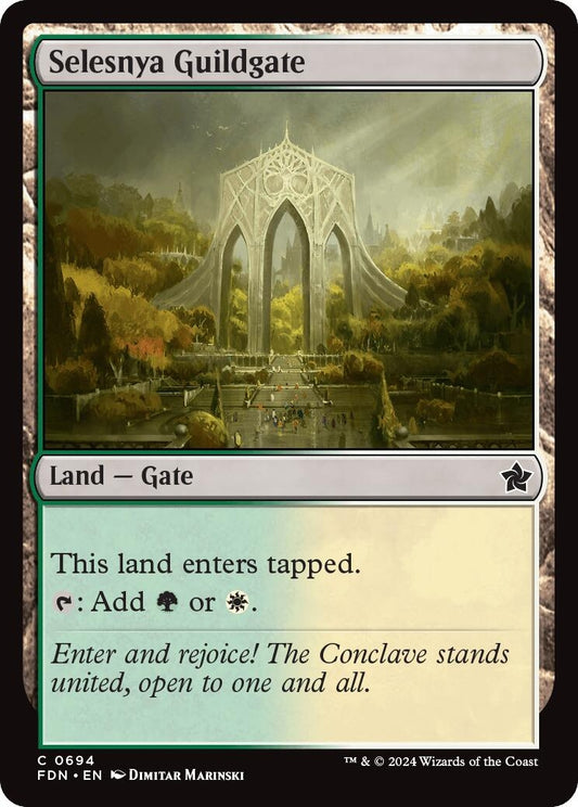 Image for Selesnya Guildgate (694) (FDN) - Magic: The Gathering