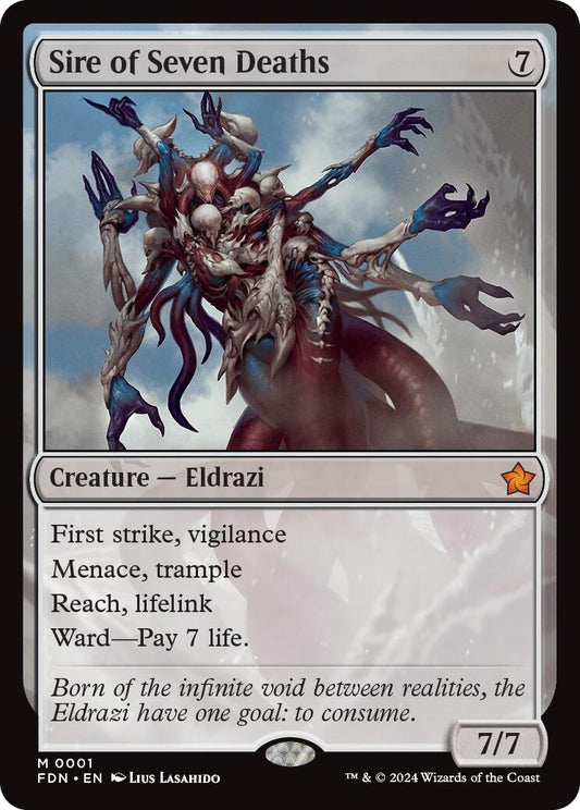 Image for Sire of Seven Deaths (1) (FDN) - Magic: The Gathering