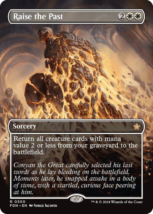 Image for Raise the Past (Borderless) (300) (FDN) - Magic: The Gathering