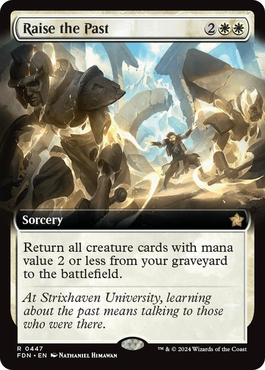 Image for Raise the Past (Extended Art) (447) (FDN) - Magic: The Gathering