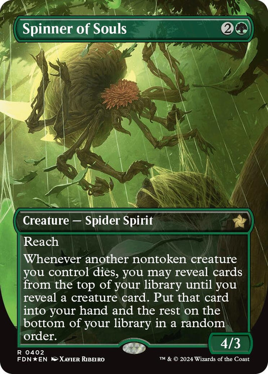 Image for Spinner of Souls (Borderless) (Mana Foil) (402) (FDN) - Magic: The Gathering