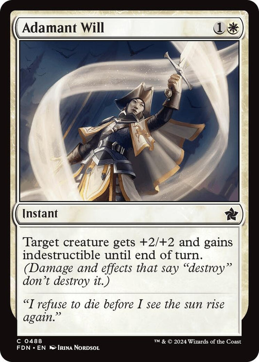 Image for Adamant Will (488) (FDN) - Magic: The Gathering