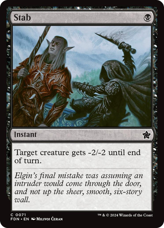 Image for Stab (71) (FDN) - Magic: The Gathering