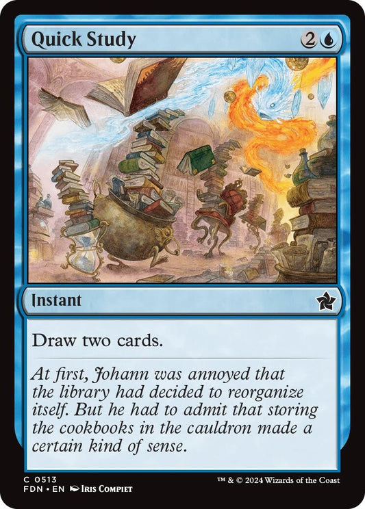 Image for Quick Study (513) (FDN) - Magic: The Gathering