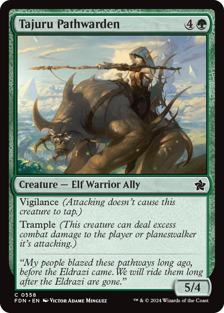 Image for Tajuru Pathwarden (558) (FDN) - Magic: The Gathering