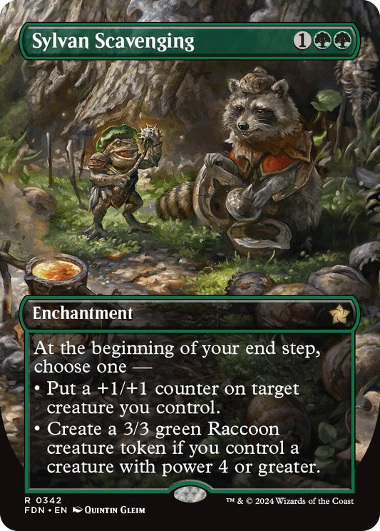 Image for Sylvan Scavenging (Borderless) (342) (FDN) - Magic: The Gathering