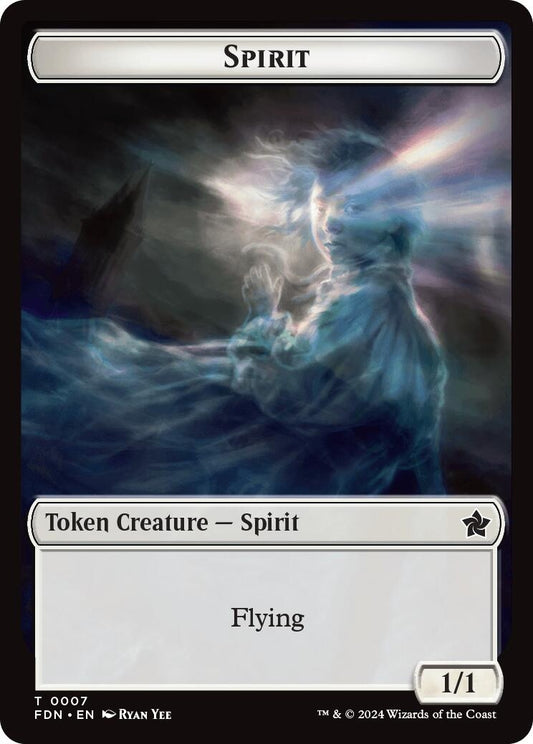 Image for Spirit // Cat (0001) Doubled-Sided Token (1 // 7) (FDN) - Magic: The Gathering