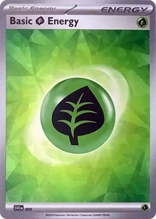 Image for Basic Grass Energy (Cracked Ice Holo) (009) (SVE) - Pokemon