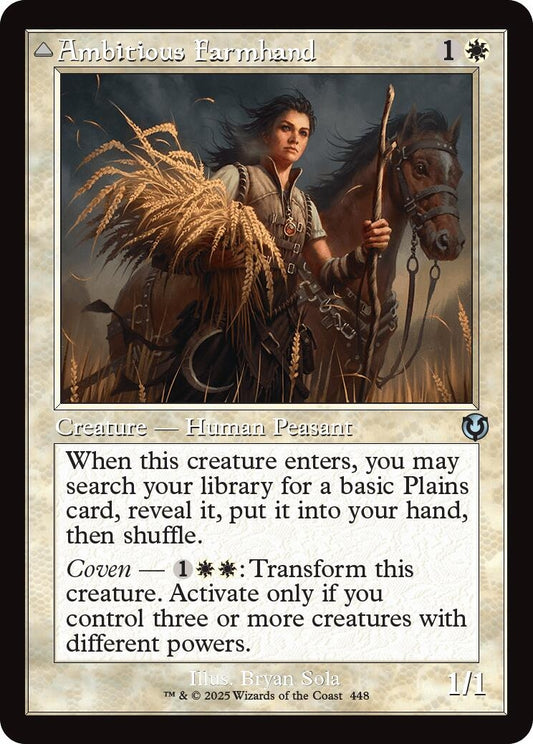 Image for Ambitious Farmhand (Retro Frame) (448) (INR) - Magic: The Gathering