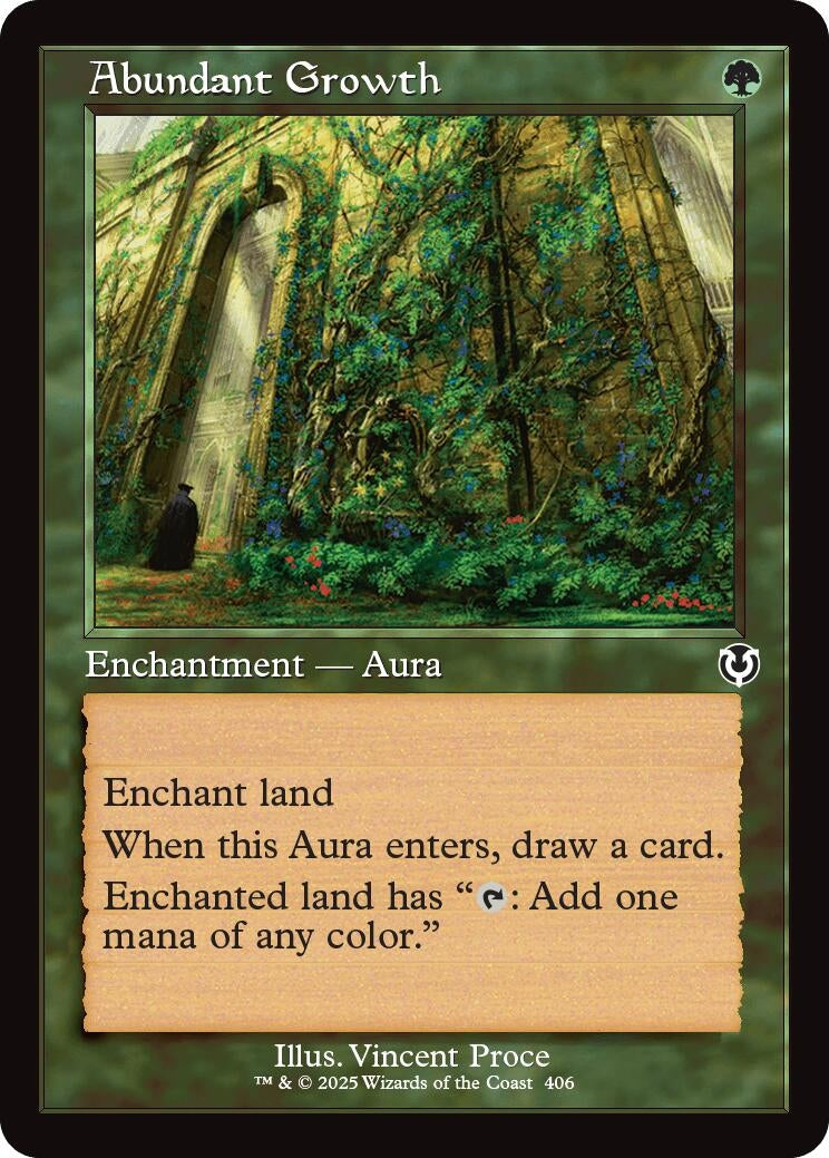 Image for Abundant Growth (Retro Frame) (406) (INR) - Magic: The Gathering